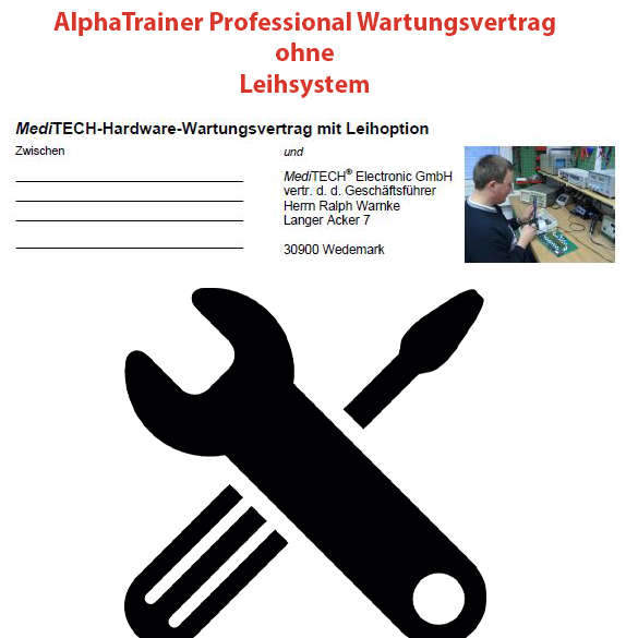 AlphaTrainer Professional maintenance agreement without rental equipment