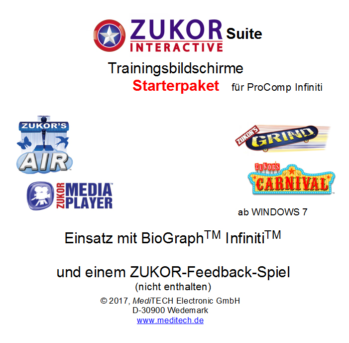 Zukor Training Screens Starter Pack - for ProComp Infiniti