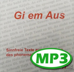 [2247-MP3-DE] Gi-em-off - audio file MP3, meaningless exercise text (40-50 words/minute)