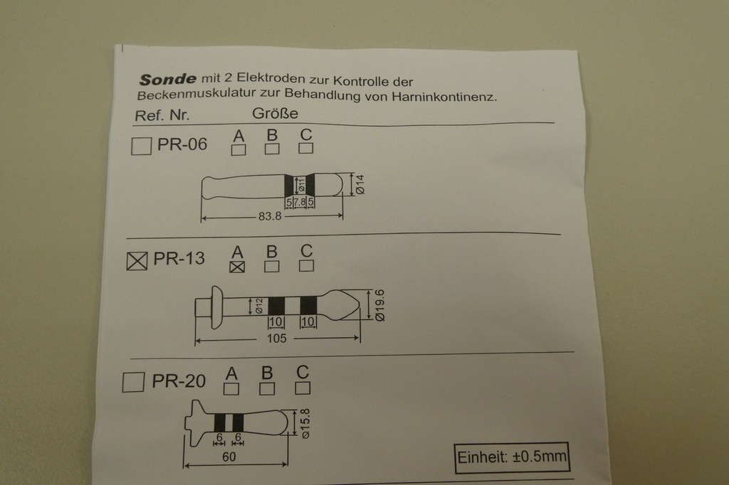 MYO-Anal-Sonde zur Lebenspflege