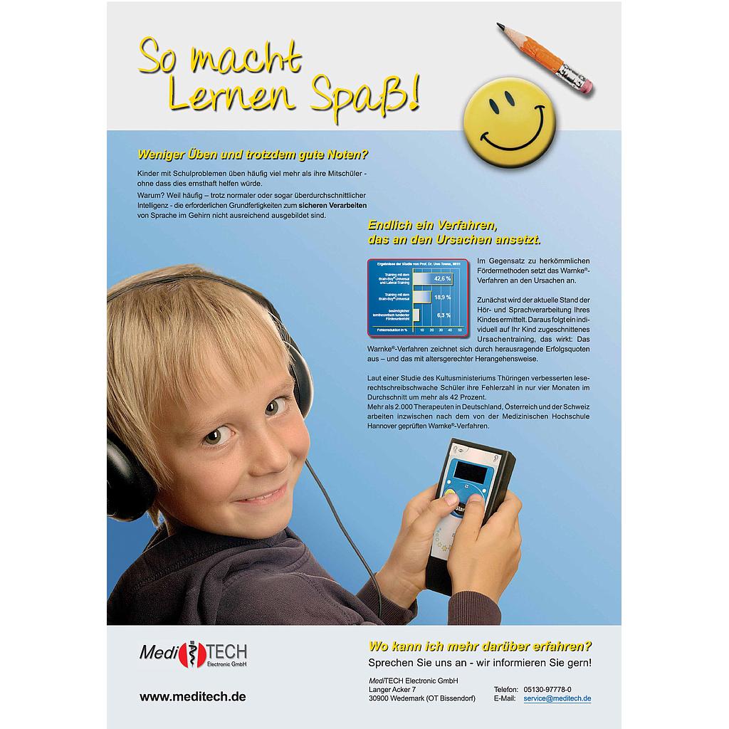 MT-Poster "So macht Lernen Spaß" - Boy, DIN A1 portrait