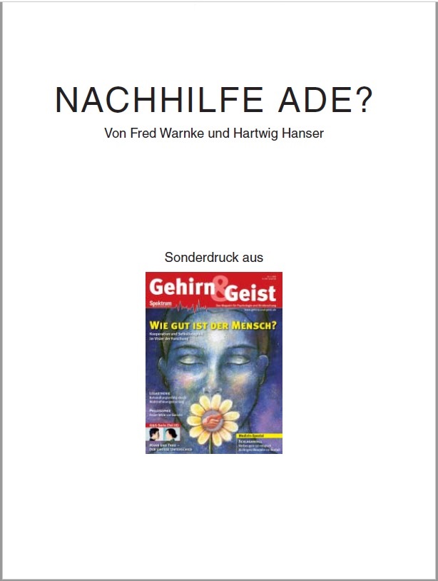 "NACHHILFE ADE" - brain and mind (German)