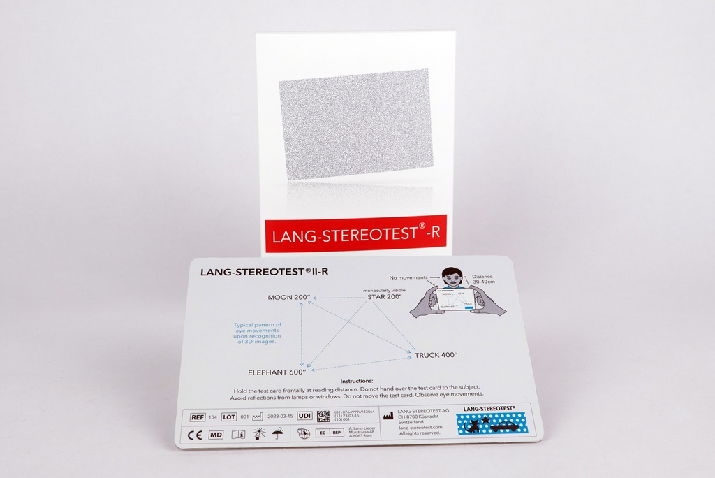 Lang-Stereo-Test-II-R: Binokulartest Nahfeld zur Screeningtestung des beidäugigen Sehens (NEU)