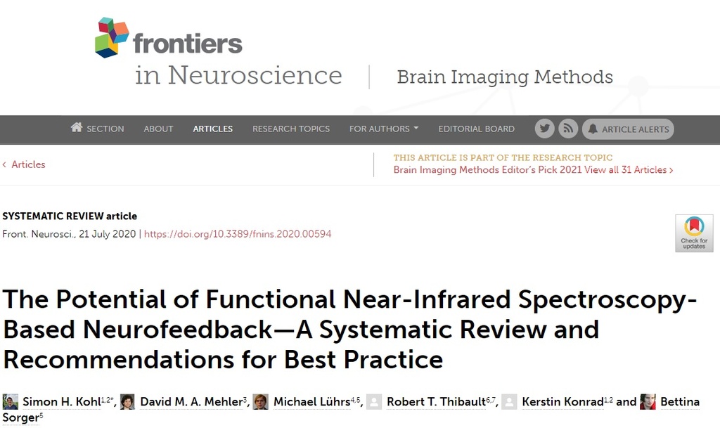 The Potential of Functional Near-Infrared Spectroscopy-Based Neurofeedback—A Systematic Review and Recommendations for Best Practice