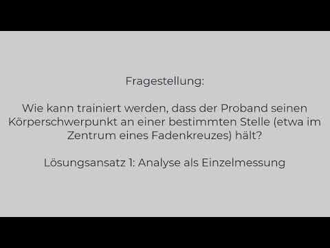 MediBalance DEMO Spezialfrage: Wie kann Stillstehen spezifisch geübt werden? (deutsch) [DE]