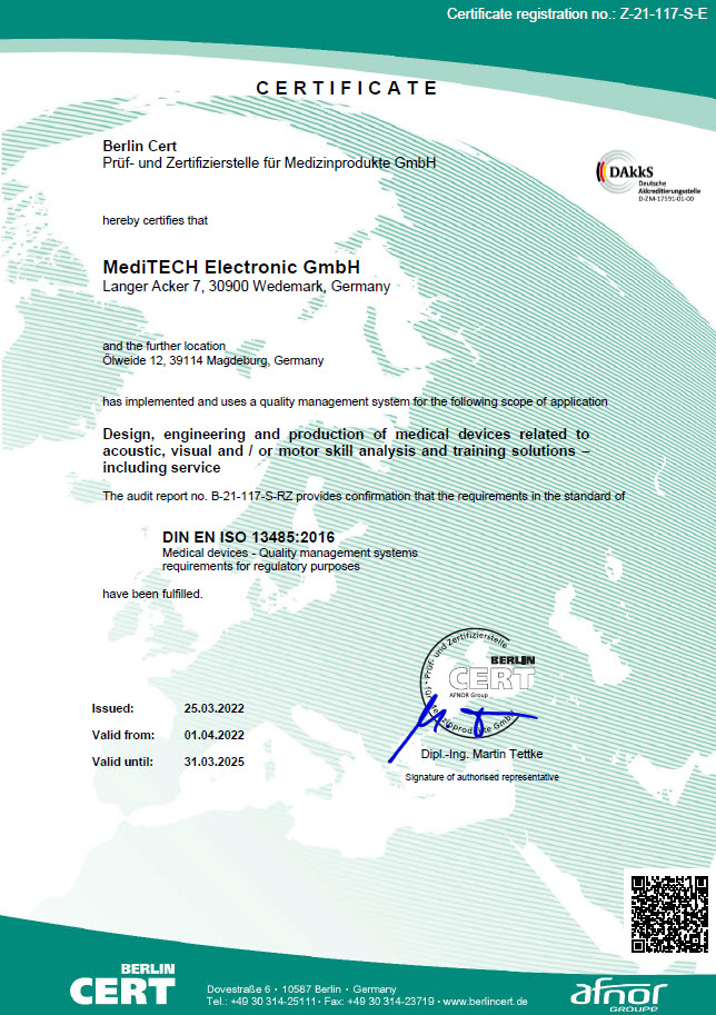 DIN EN ISO 13485