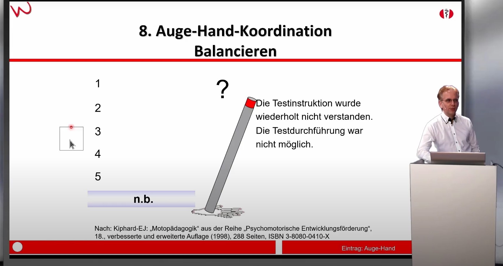 Auge-Hand-Koordination - Balancieren