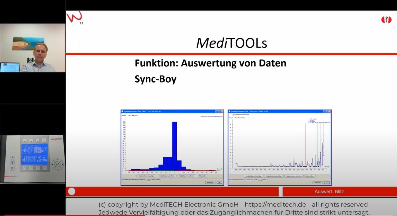 Auswertung von Daten mit MediTOOLs